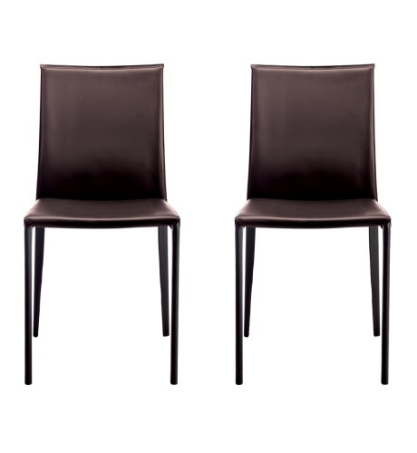 2 Autograph Mercer Bonded Leather Dining Chairs