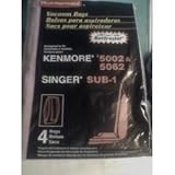 Rubbermaid Vacuum Bags 8-pack for Kenmore 5002 & 5062, and Singer Sub-1 Upright Rubbermaid Vacuum Bags 8-pack for Kenmore 5002 & 5062, and Singer Sub-1 Upright