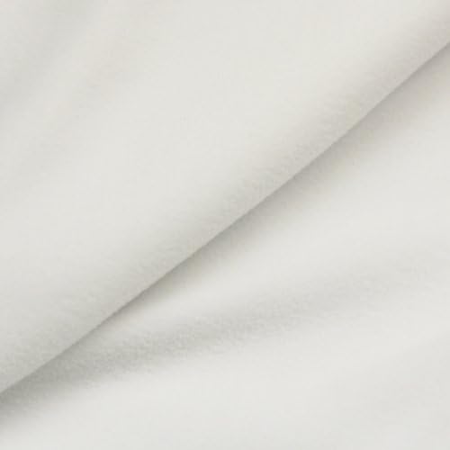Very Baby-White Microfleece Fabric