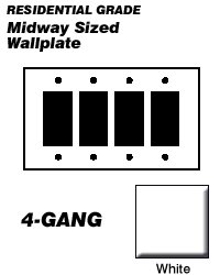 80612-W Leviton Decora Plastic Wallplates