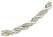 14k Yellow Gold and Silver 3mm French Rope Necklace, 18"