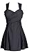 Women's Elegant Crossover Bathing suit Plus Size Swimdress One Piece Swimsuit