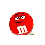 M&Ms Red Character Throw Pillow - Plush Embroidered Design