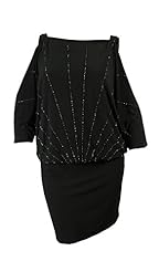 Polyester/Spandex Beaded Dolman Jumpsuit 