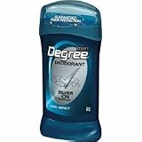 Degree for  Men Deodorant With Silver Ion Technology, Cool Impact, 3-Ounce Packages (Pack of 6)