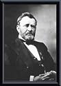 Art Poster Metal Framed Print - President Ulysses S. Grant - Artist: National Archive- Poster Size: 10 X 8