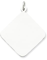 Sterling Silver Engraveable Disc Charm. Metal Wt- 7.69g
