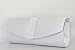 Clutch / Abendtasche mit Strass in Weiss, 2 Henkel ( lang, kurz)