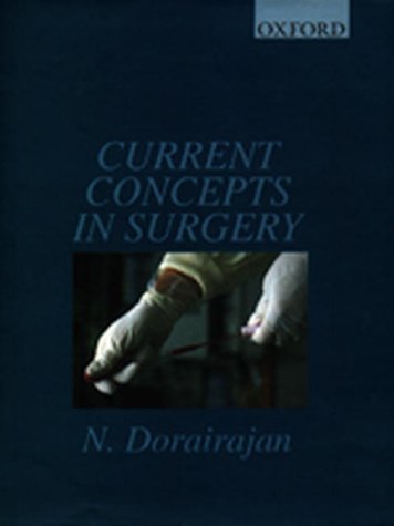 Current Concepts in Surgery