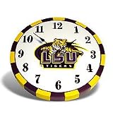 NCAA Louisiana State Tigers - 9" Wooden Wall Clock