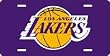 Los Angeles Lakers Laser Cut Purple License Plate - SET OF 6 - Sports Merchandise