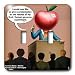 Londons Times Funny Science Cartoons - Fruit-Human Genome Experiment Gone Bad - Light Switch Covers - double toggle switch