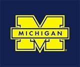 Michigan Wolverines 60 X 50 Woven High Pile Throw Blanket (Bie)