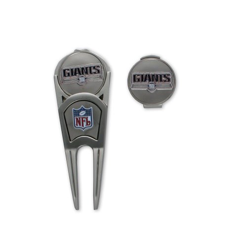 New York Giants Ball Mark Repair Tool & Hat Clip Combo
