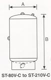 Amtrol ST-120V-C THERM-X-TROL ASME Expansion Tank, 68 Gallon (147-199)