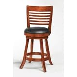 24 Swivel Bar Stool (Set of 2) in Light Cherry - Coaster - 101949-SET