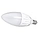 Kobi Electric K8L7 6-watt = 45-Watt Straight Tip Candle LED 5000K Cool White Indoor Candelabra Light Bulb, Dimmable