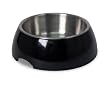 Petmate Stainless Style Bowl Small, Black/Stainless Steel