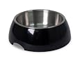 Petmate Pet Bowl with Stainless Steel Eating Surface, Small, Black