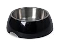 Petmate Stainless Style Bowl Small, Black/Stainless Steel
