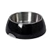 Petmate Pet Bowl with Stainless Steel Eating Surface, Small, Black