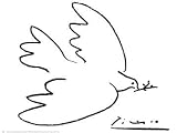 Dove Of Peace - Artist: Pablo Picasso - Art Print Poster Size: 30.00 by 24.00 inches