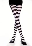 Wide Stripe Opaque Sexy Tights Hosiery Leg Wear