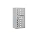Salsbury Industries 3809S-07AFU Surface Mounted Horizontal 4C Mailbox, Aluminum