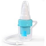 PREMIUM NASAL ASPIRATOR FOR BABY, Soft Silicone, Non-irritating Tip, Washable and Reusable, No Filters Needed, Hospital Grade Snot Sucker for Baby Nose Congestion (Blue & Pink Options See Below)