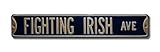 NOTRE DAME FIGHTIN' IRISH FIGHTING IRISH AVE AUTHENTIC METAL STREET SIGN (6 X 36)