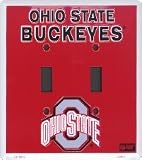Ohio State Buckeyes Double Light Switch Plate
