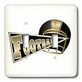 TNMGraphics Sports - Football Pennant and Helmet - Light Switch Covers - double toggle switch