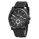 Fossil Men's Black Silicone Watch