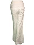YAYA AFLALO George Linen Flair Pants in White