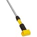 Rubbermaid Commercial FGH22400 User-Friendly Mop Handle with Clamp Style Head, 54"-66" Length