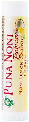 Puna Noni, Lemon Coconut Lip Balm, 0.15oz