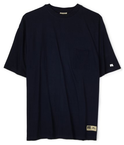 Russell Athletic Men's Big & Tall Basic Short Sleeve Solid Crew Neck T-Shirt With Chest Pocket