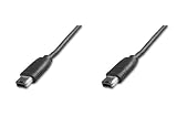 Firewire Cable 6p-6p 3m 3 meter- 1394A 6-pin male to 1394A 6-pin male - IEEE 1394A compatible - The maximum data transfer rate is 400 Mbps