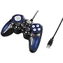 Hama - Gamepad PC USB Airg - 12 boutons programmables - 2 stick analogique sur 360� - 2 moteurs - Boutons macro - Fonctions analogiques ou num�riques peuvent �tre s�lectionn�es - Rev�tement antid�rapant
