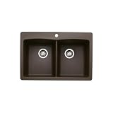 Blanco BL440218 BlancoDiamond Equal Double Bowl, Cafe Brown