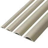 （まとめ） エレコム 床用モール 幅60mm×長さ1m ベージュ LD-GA1407 1本 【×10セット】