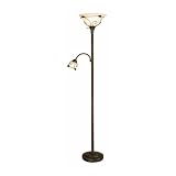 Deco Torchiere with Reading Floor Lamp