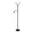Normande Lighting 100W Incandescent Torchiere Floor Lamp with Side Reading Lamp. 71