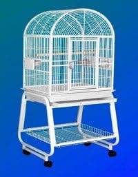 22" X 17" X 66" Small Hook Bill Bird Cage w/ Storage Shelf