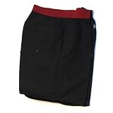 Urban Boundaries - Urban Boundaries Premium Unlined Boardshort - Black with Red Waistband (Sizes 30,38)