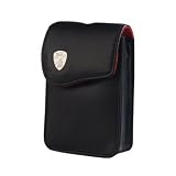 Original Lamborghini-Designtasche DC Stilllife aus feinstem Nappaleder schwarz (inkl. G�rtelschlaufe) passend zu Panasonic TZ1 / TZ2 / TZ3 / TZ4 / TZ5