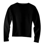 NEW Port Authority Signature - Ladies Fine-Gauge Long Sleeve Crewneck Sweater Black-1X