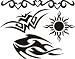 Eulenspiegel Selbstklebe Tattoo - Schablonen Set Tribals (XL)
