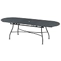 Evo Oval Extending Dining Table - Antique Iron