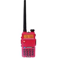 BaoFeng UV-5R RED COLOR 136-174/400-480 MHz Dual-Band DTMF CTCSS DCS FM Ham Two Way Radio + Free Earpiece USA